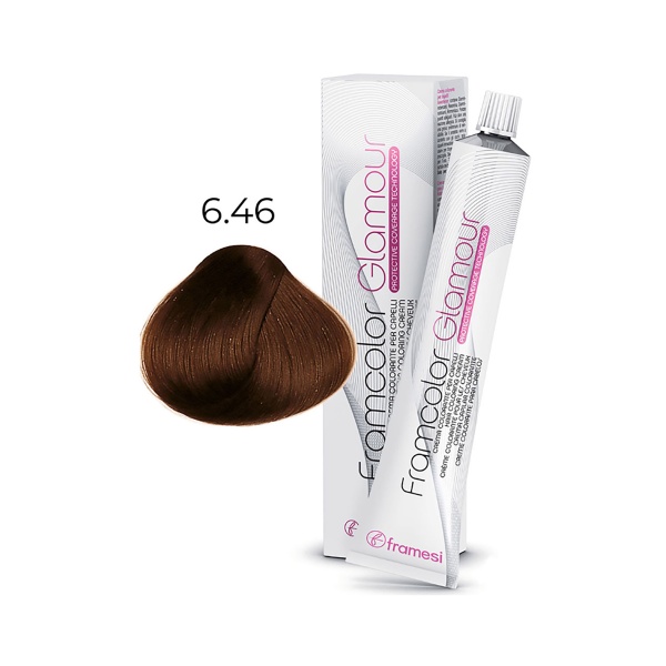 Framesi Крем-краска для волос Framcolor Glamour, 6.46 янтарный темный блондин, 100 мл купить - 0