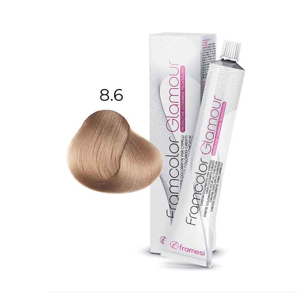 Framesi Крем-краска для волос Framcolor Glamour, 8.6 блондин жемчужный, 100 мл купить - 0