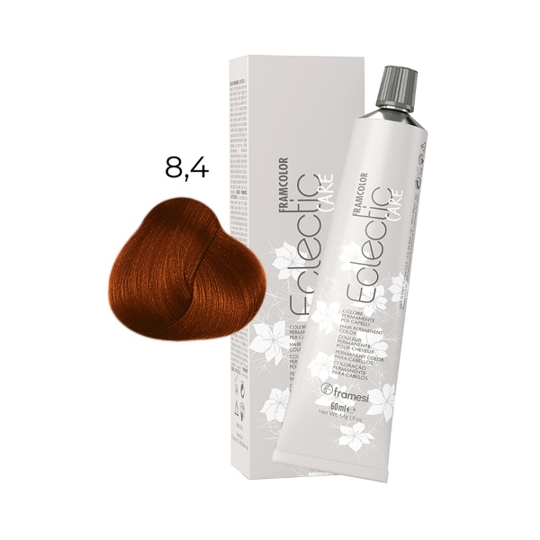 Framesi Крем-краска для волос Framcolor Eclectic Care, 8.4 блондин медный, 60 мл купить - 0
