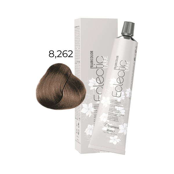 Framesi Крем-краска для волос Framcolor Eclectic Care, 8.262 блондин холодный бежевый, 60 мл купить - 0
