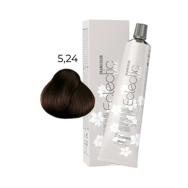 Framesi Крем-краска для волос Framcolor Eclectic Care, 5.24 горький шоколад, 60 мл купить - 0