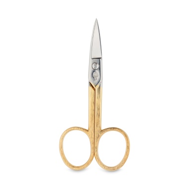 GD Ножницы для ногтей, прямые, позолоченные ручки купить