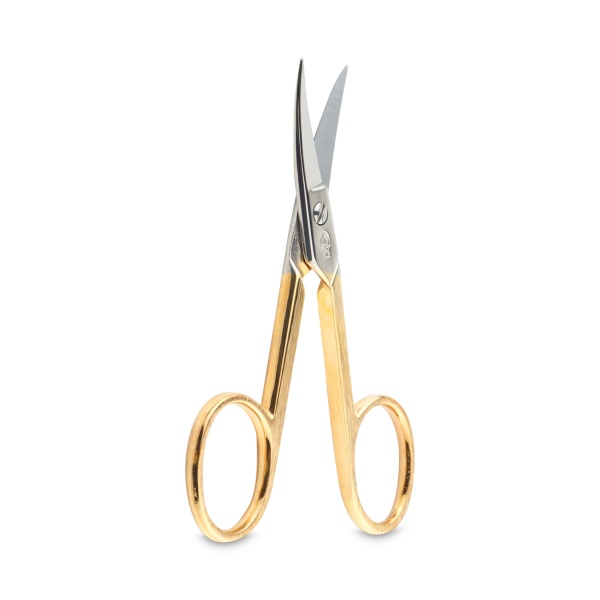 GD Ножницы для ногтей, прямые, позолоченные ручки купить - 0