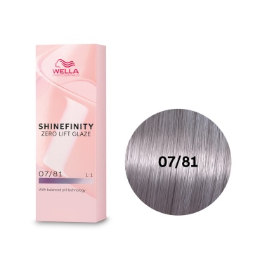Wella Professionals Гель-крем краска для тонирования и блеска без осветления Shinefinity, 07/81 Дымчатый Опал, 60 мл купить