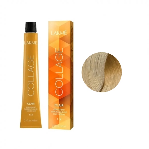 Lakme Крем-краска Collage, 12/30 Суперосветляющий золотистый блондин, 60 мл купить - 0