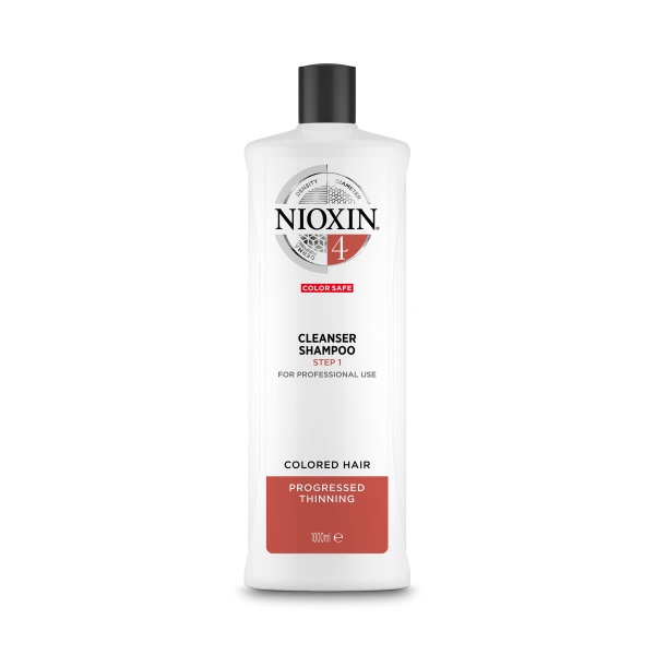 Nioxin Очищающий шампунь для окрашенных истонченных волос Система 4, 1000 мл купить - 0