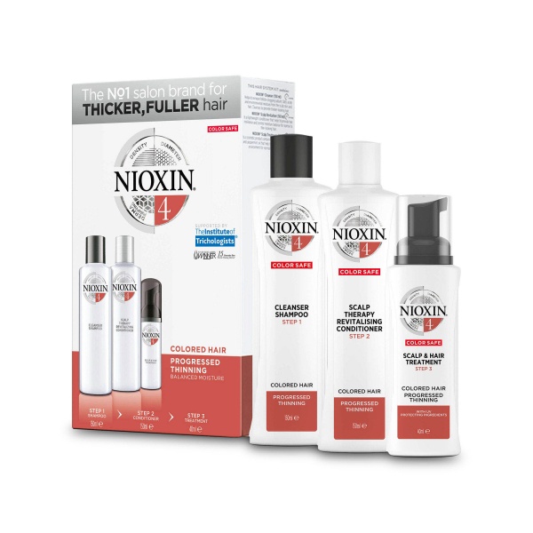 Nioxin Набор Система 4 для окрашенных волос с тенденцией к истончению: Шампунь + Кондиционер + Маска, 150 мл + 150 мл + 40 мл купить - 0