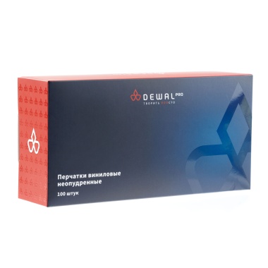 Dewal Pro Перчатки винил, размер S, 100 шт купить