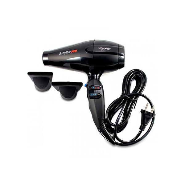 BaByliss Pro Фен Veneziano 2000 Вт, 2 насадки, черный купить - 0