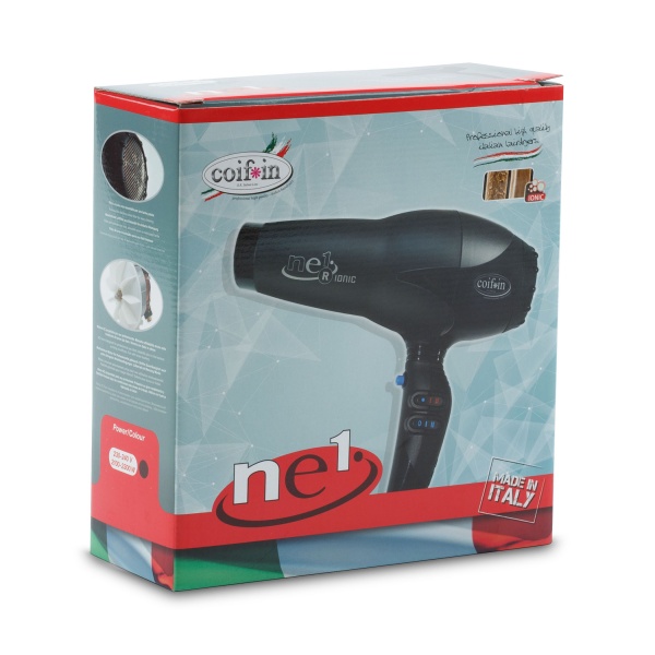 Coifin Фен с ионизацией NEneeRi, 2300 Вт, 2 насадки, черный купить - 0