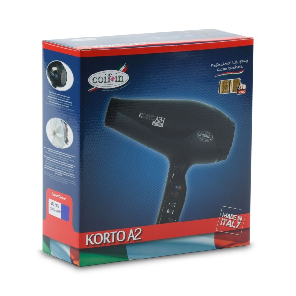 Coifin Фен с ионизацией KTkaaRi, 2400 Вт, 2 насадки, синий купить - 0