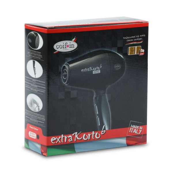 Coifin Фен с ионизацией EKek6Ki, 2000 Вт, 3 насадки, черный купить - 0