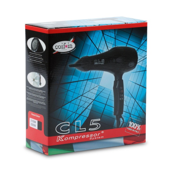 Coifin Фен CL5R, 2300 Вт, 2 насадки, черный купить - 0