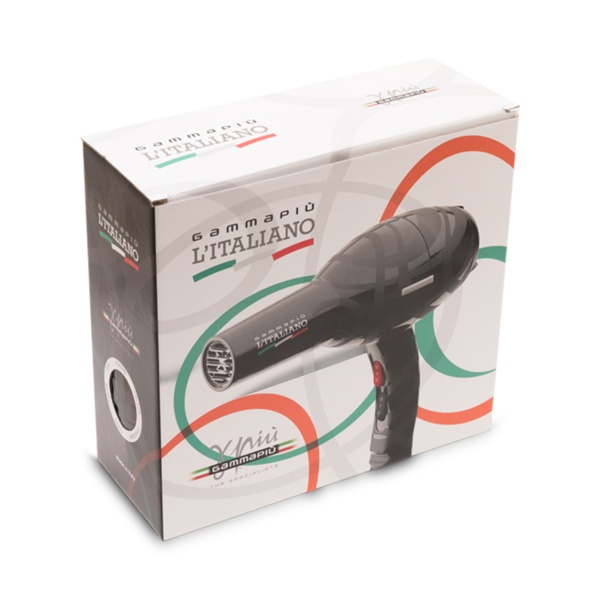 Gamma Piu Фен L'Italiano, 2000 Вт, черный купить - 0
