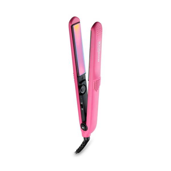 Gamma Piu Щипцы-выпрямители с радужным антистатическим покрытием Rainbow, розовые купить - 0