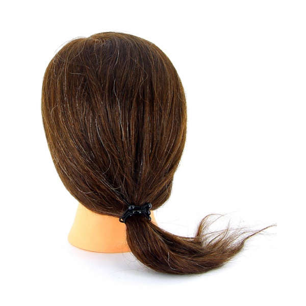 Dewal Pro Голова учебная натуральные волосы, 30-40 см, шатенка купить - 0