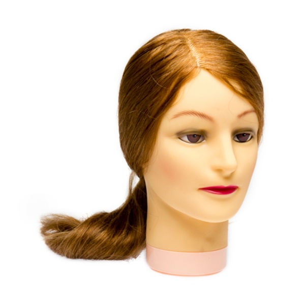 Dewal Pro Голова учебная натуральные волосы, 50-60 см, блондинка купить - 0