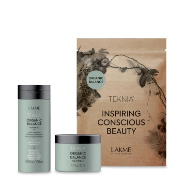 Lakme Дорожный набор для всех типов волос Travel Pack Organic Balance, шампунь 100 мл, маска 50 мл купить