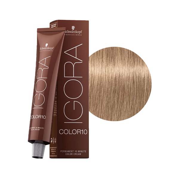 Schwarzkopf Professional Краска для седых волос Igora Color10, 9-12 Блондин сандрэ пепельный, 60 мл купить - 0