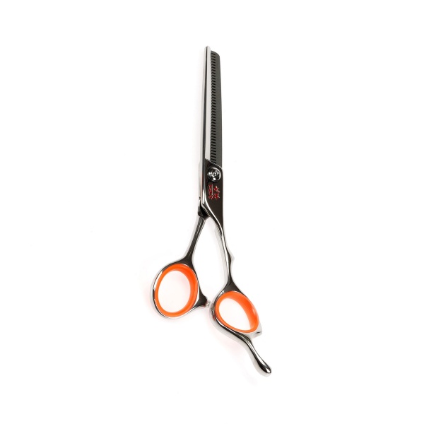 Tayo Парикмахерские ножницы эргономичные филировочные Orange, 6", 40 зубцов купить - 0