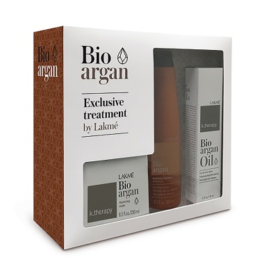 Lakme Набор аргановый для восстановления K.Therapy Bio-argan, шампунь, маска, масло купить