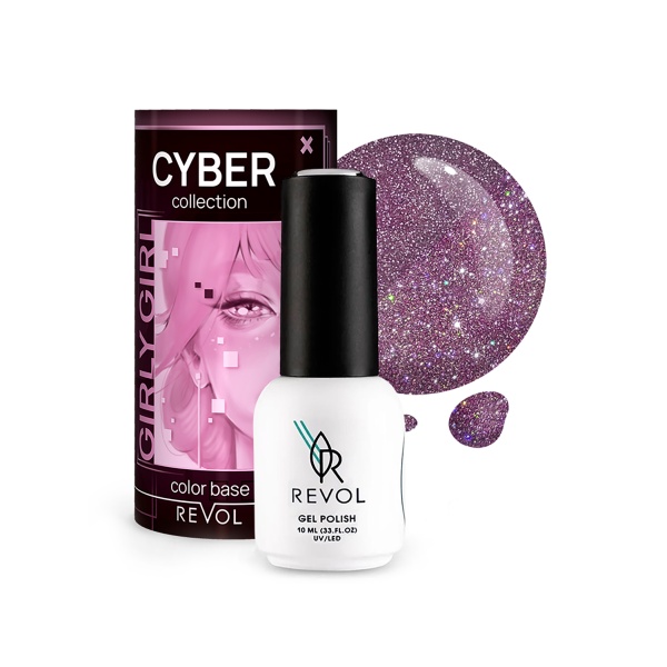 Revol Гель-лак для ногтей Cyber, №4 Girly Girl, 10 мл купить - 0