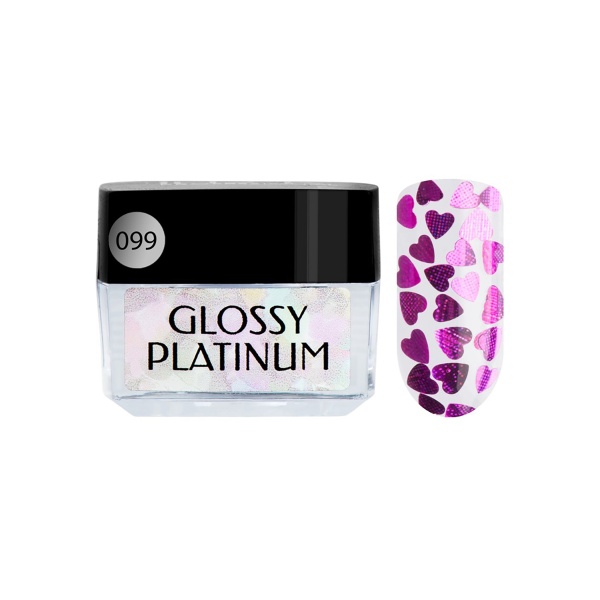 Irisk Professional Гель-лак Glossy Platinum Heart Eyes, №099, 5 гр купить