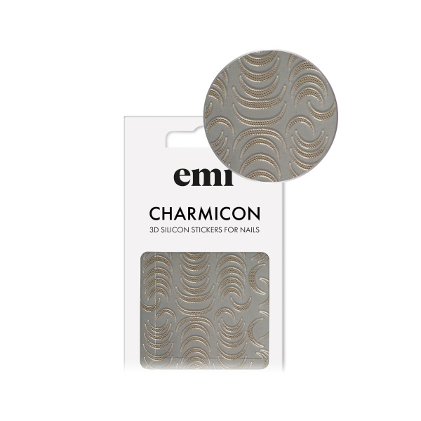 E.Mi Наклейки для ногтей Charmicon 3D Silicone Stickers, №215 Лунулы точки купить - 0