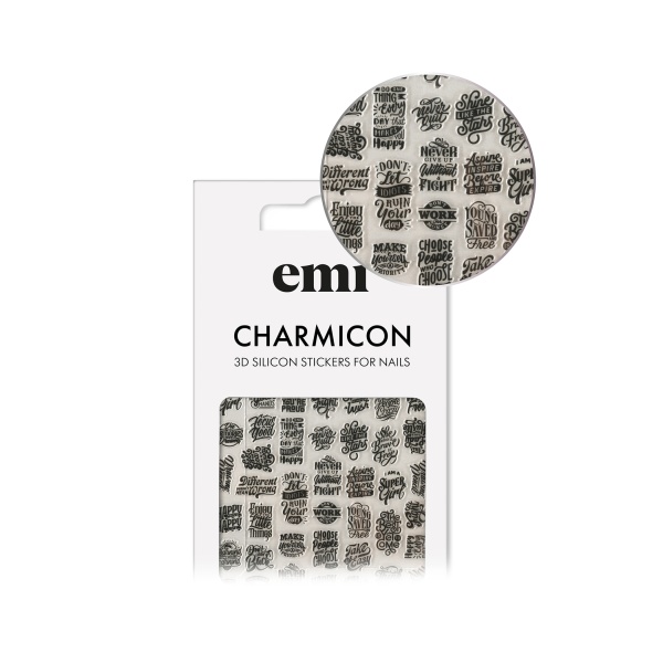 E.Mi Наклейки для ногтей Charmicon 3D Silicone Stickers, №230 Уличный стиль купить - 0