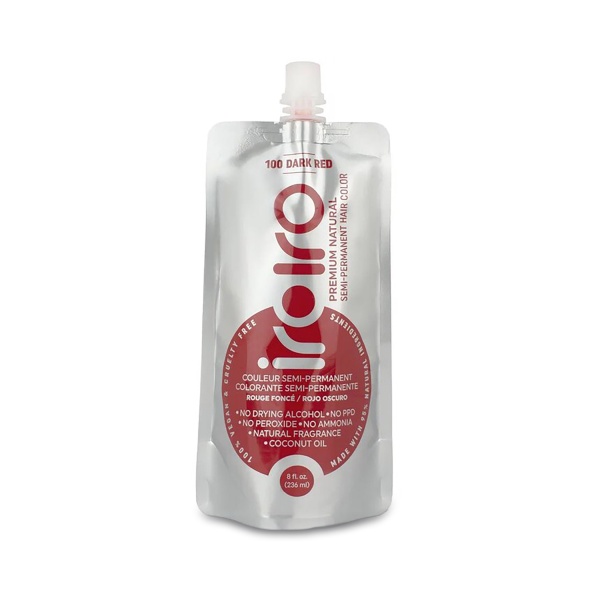 Iroiro Семи-перманентный краситель для волос 100 Dark Red, Темно-красный, 236 мл купить - 0