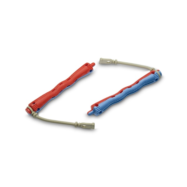 Eurostil Коклюшки для химзавивки волнистые, красно-голубые, 12 шт купить - 0