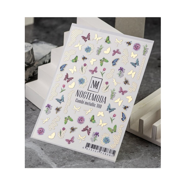 NogteModa Наклейки Combi Metallic, №100 купить - 0