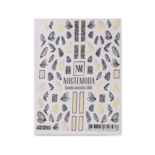 NogteModa Наклейки Combi Metallic, №086 купить - 0