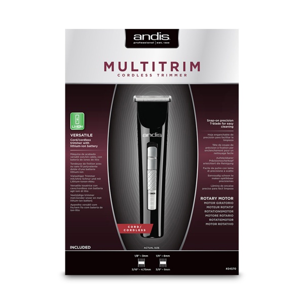 Andis Аккумуляторно-сетевая окантовочная машинка для стрижки волос MultiTrim CLT купить - 0