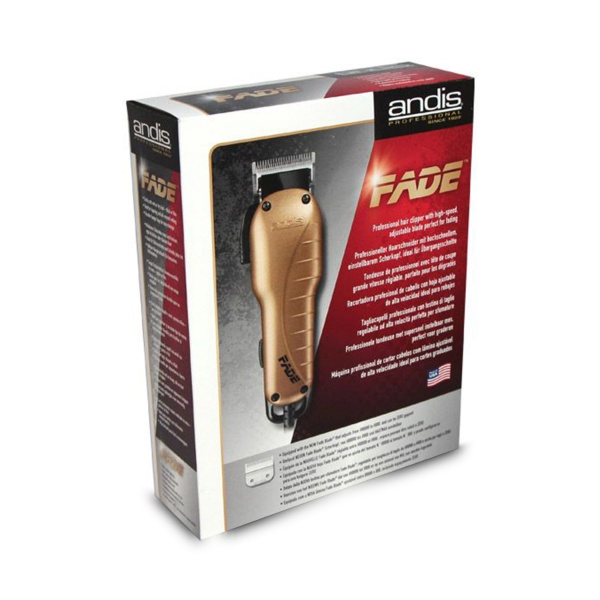 Andis Вибрационная машинка для стрижки волос Fade Adjustable US-1, золотая купить - 0