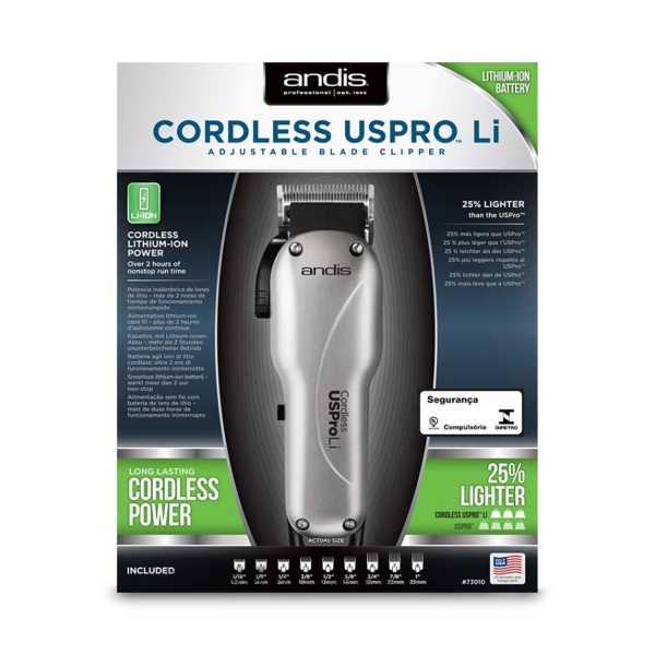 Andis Аккумуляторно-сетевая машинка для стрижки волос Cordless USPro LCL купить - 0