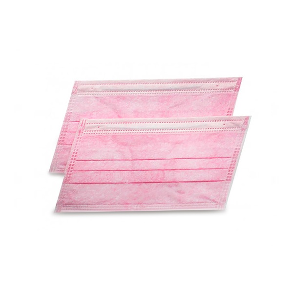 Melon Pro Маска 3-х слойная в коробке с фильтром-мелтблаун, розовая, 50 шт купить - 0