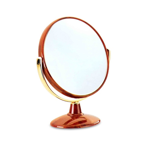 Janeke Зеркало настольное D170, коричневое купить - 0