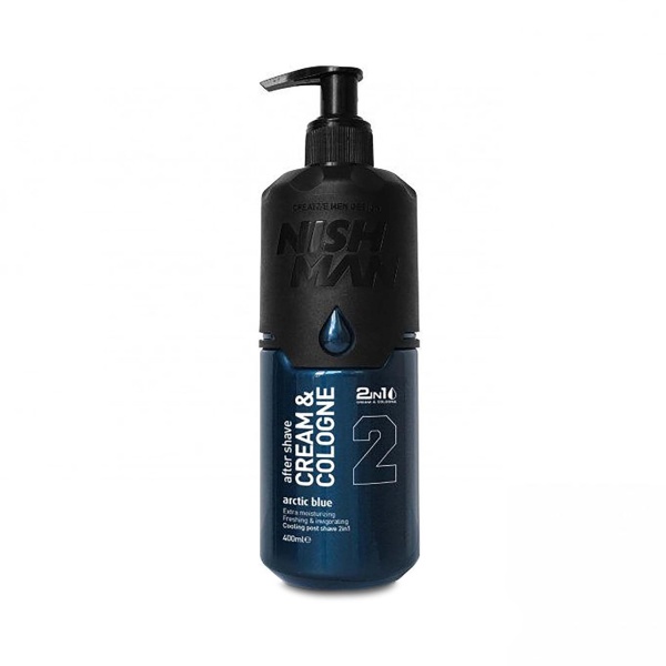 Nishman Крем после бритья 2 в 1 After Shave Cream + Cologne, 02 Arctic Blue, 200 мл купить - 0
