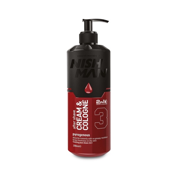 Nishman Крем после бритья 2 в 1 After Shave Cream + Cologne, 03 Pyrogenous, 200 мл купить - 0