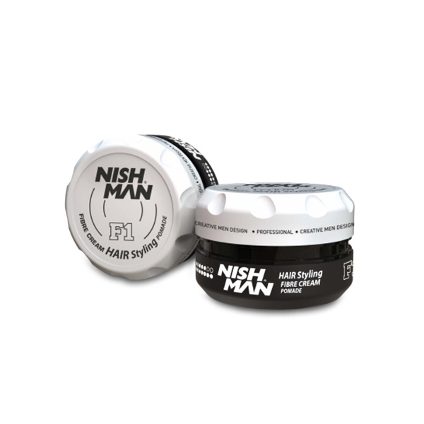 Nishman Файбер-крем для волос с естественным блеском Hair Styling Fibre Cream Pomade F1, 100 мл купить - 0