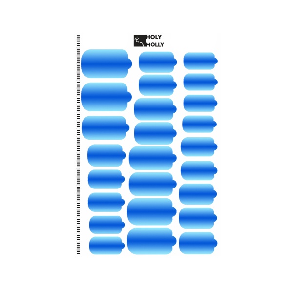 Holy Molly Пленки для дизайна ногтей Mirror, №08 купить - 0