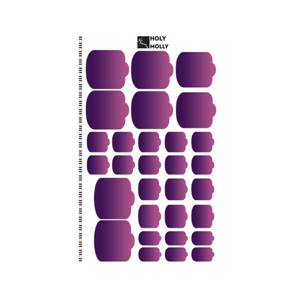 Holy Molly Пленки для педикюра Gradient Line, №01 купить - 0