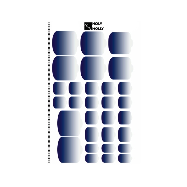 Holy Molly Пленки для педикюра Gradient Line, №08 купить - 0