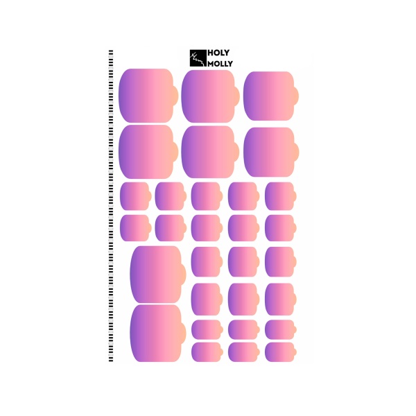 Holy Molly Пленки для педикюра Gradient Line, №10 купить - 0