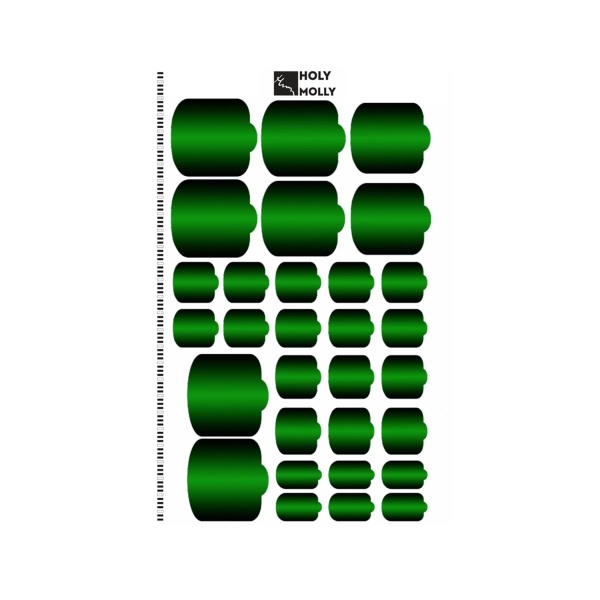 Holy Molly Пленки для педикюра Mirror, №07 купить - 0
