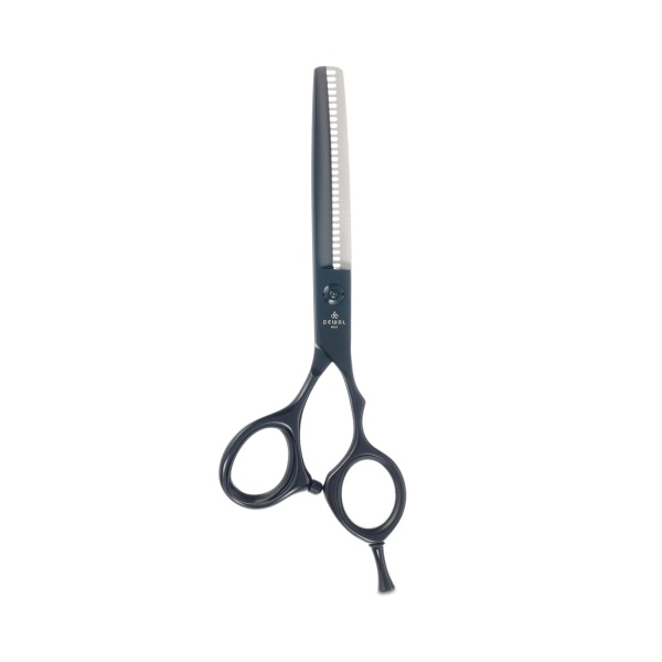 Dewal Pro Парикмахерские ножницы филировочные Color Step, 30 зубцов, 6″, чёрные купить - 0