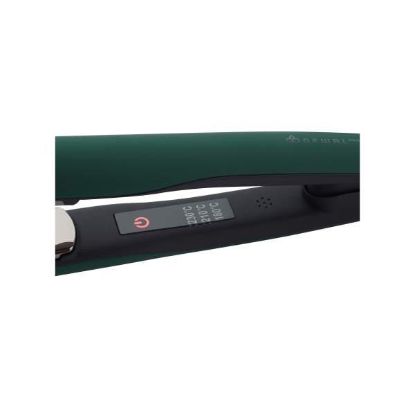 Dewal Pro Щипцы для выпрямления волос Pro Intense, 29 х 100 мм, титановое покрытие, 53 Вт, изумруд купить - 0