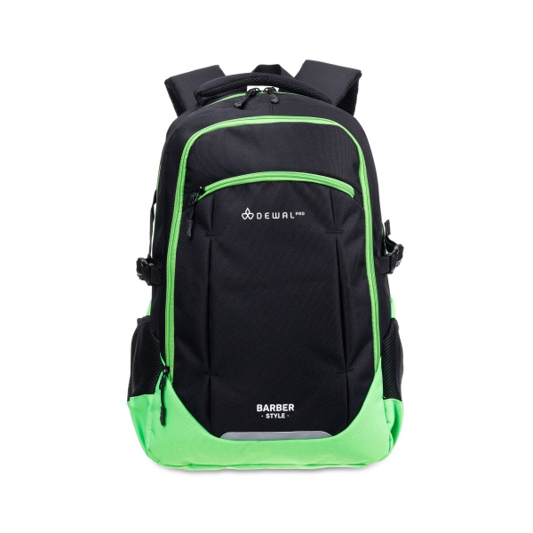 Dewal Pro Рюкзак Barber Style, черно-зеленый, полиэстер, 46 x 32 x 18 см купить - 0