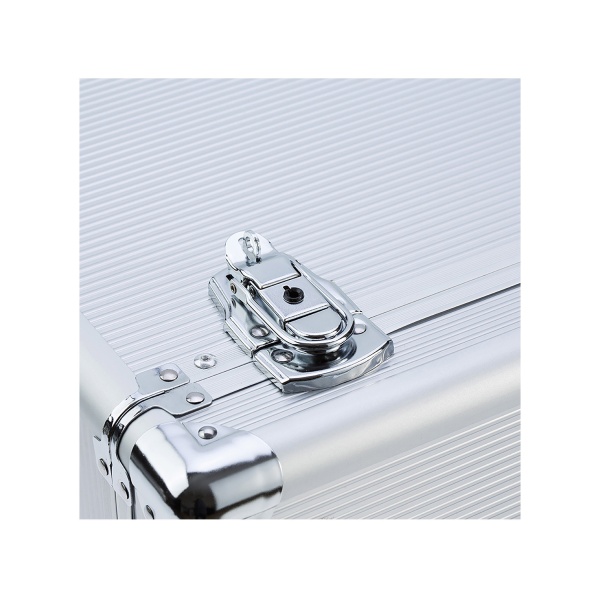 Dewal Pro Чемодан для парикмахерских инструментов, полимерный материал, серебристый, 38 x 22 x 44 см купить - 0